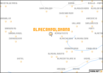 map of Alpe Campolomana