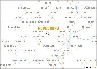 map of Alpe Campo