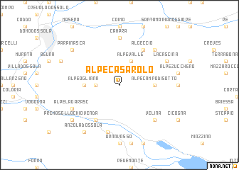 map of Alpe Casarolo