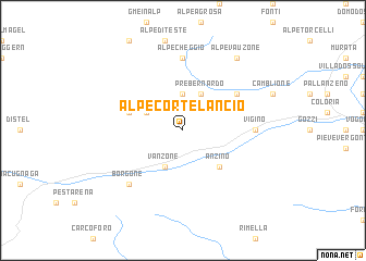 map of Alpe Cortelancio