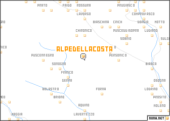 map of Alpe della Costa