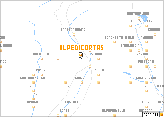 map of Alpe di Cortas