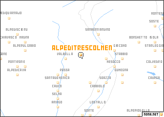 map of Alpe di Trescolmen