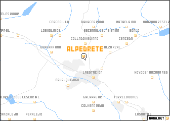 map of Alpedrete