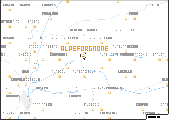 map of Alpe Forgnone