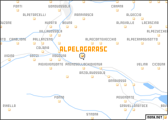 map of Alpe Lagarasc