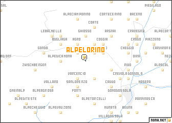 map of Alpe Lorino