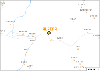 map of Alpena