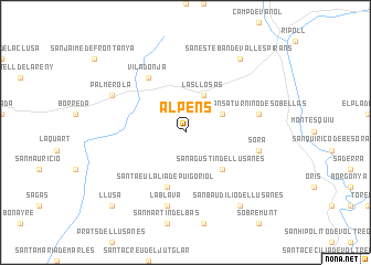 map of Alpéns