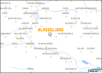 map of Alpe Ogliana