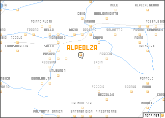 map of Alpe Olza