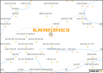 map of Alpe Porcarescio