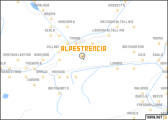 map of Alpe Strencia