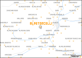 map of Alpe Torcelli