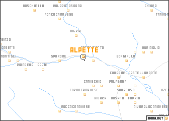 map of Alpette