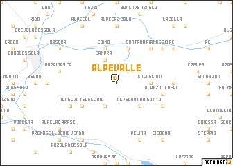 map of Alpe Valle