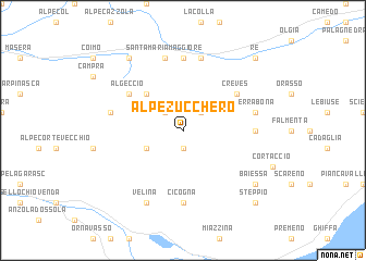 map of Alpe Zucchero