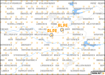 map of Alpe