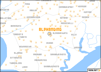 map of Alpha NʼDing