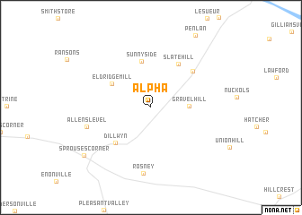 map of Alpha