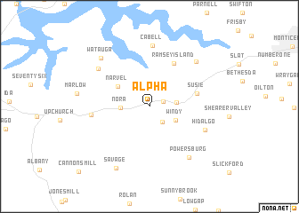 map of Alpha