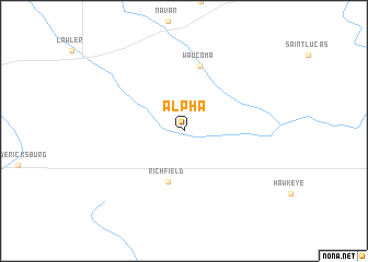 map of Alpha