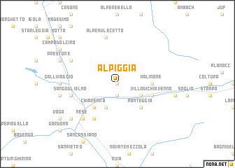 map of Alpiggia