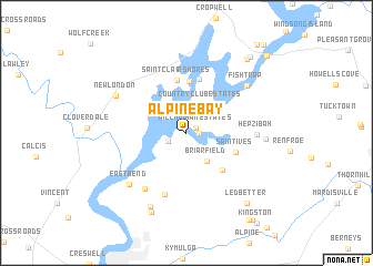 map of Alpine Bay