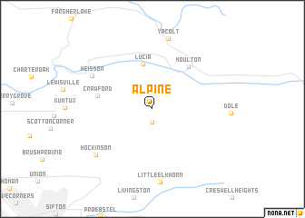 map of Alpine