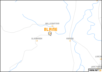map of Alpine