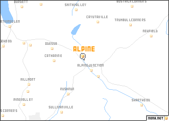 map of Alpine