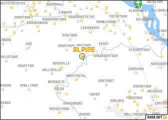 map of Alpine