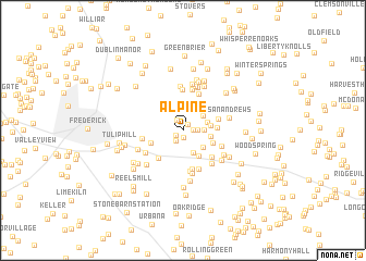 map of Alpine