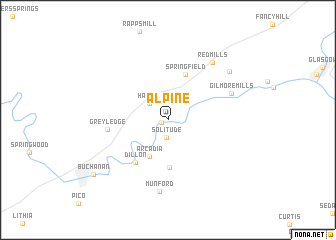 map of Alpine