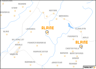 map of Alpine