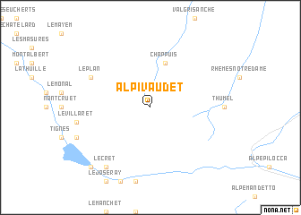 map of Alpi Vaudet