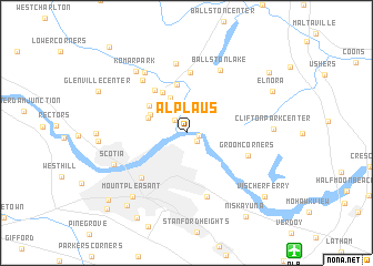 map of Alplaus