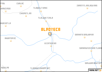 map of Alpoyeca