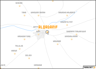 map of Al Qaḑārif