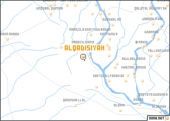 map of Al Qādisīyah