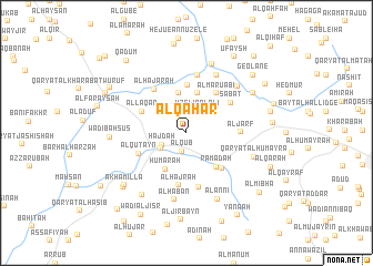 map of Al Qaḩār