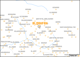 map of Al Qaḩfah