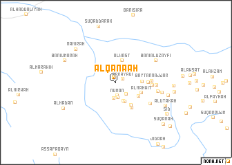 map of Al Qana‘ah