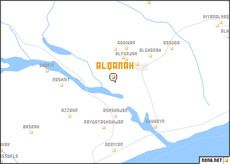 map of Al Qan‘ah