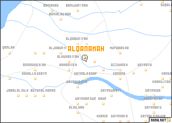map of Al Qanamah