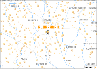 map of Al Qarāḑah