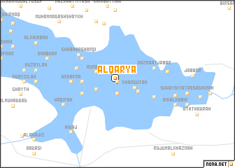 map of Al Qaryā