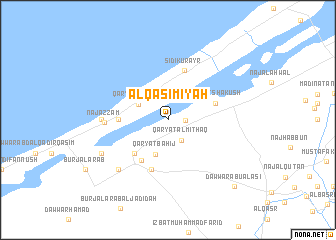 map of Al Qāsimīyah