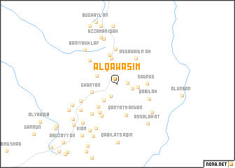 map of Al Qawāsim