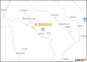 map of Al Qawāsim